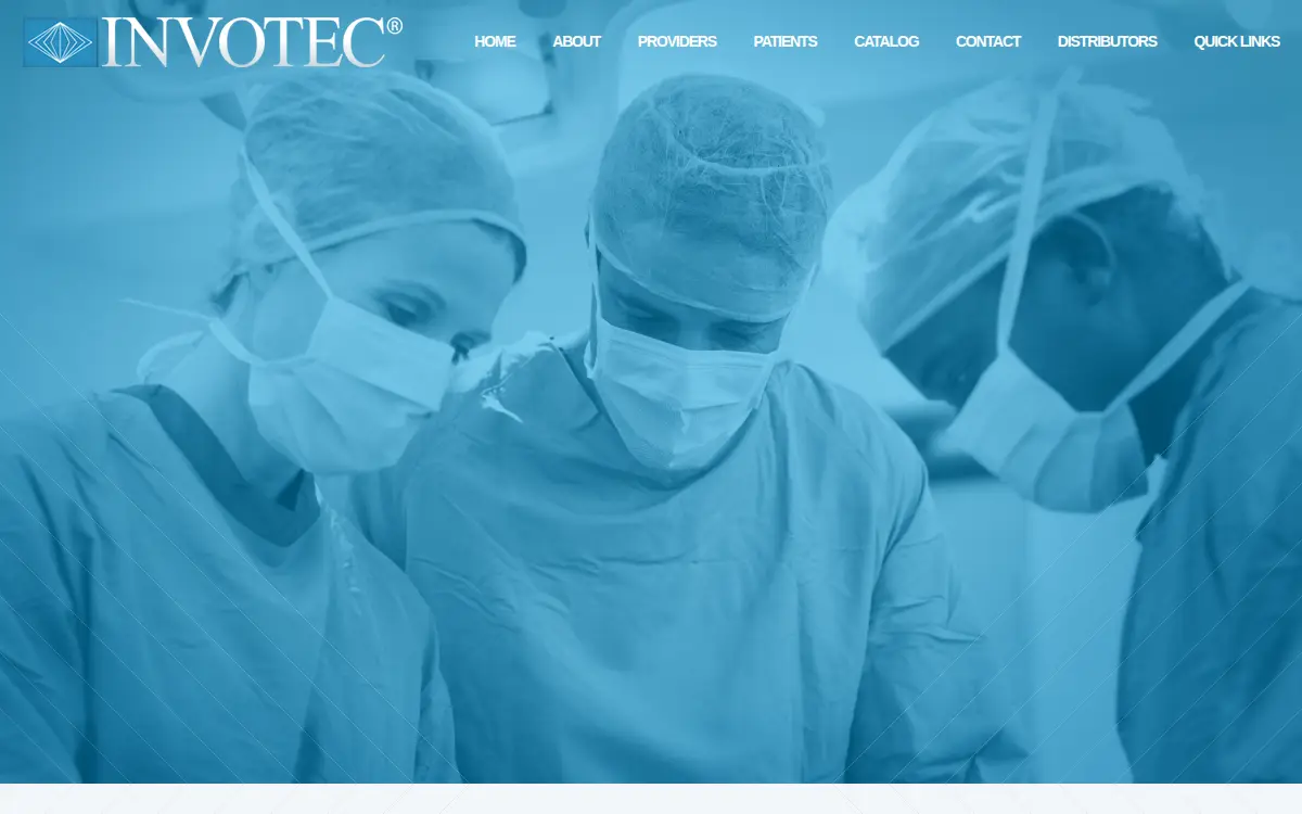 Homepage of Invotec International, INC.