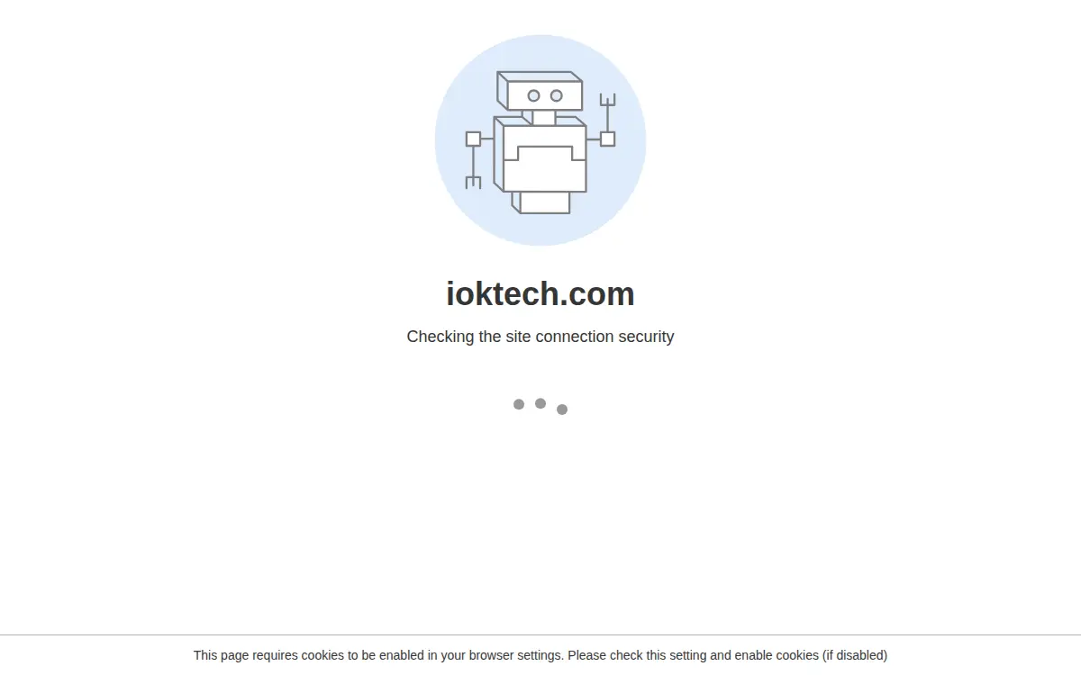 Homepage of Iok Technology LLC