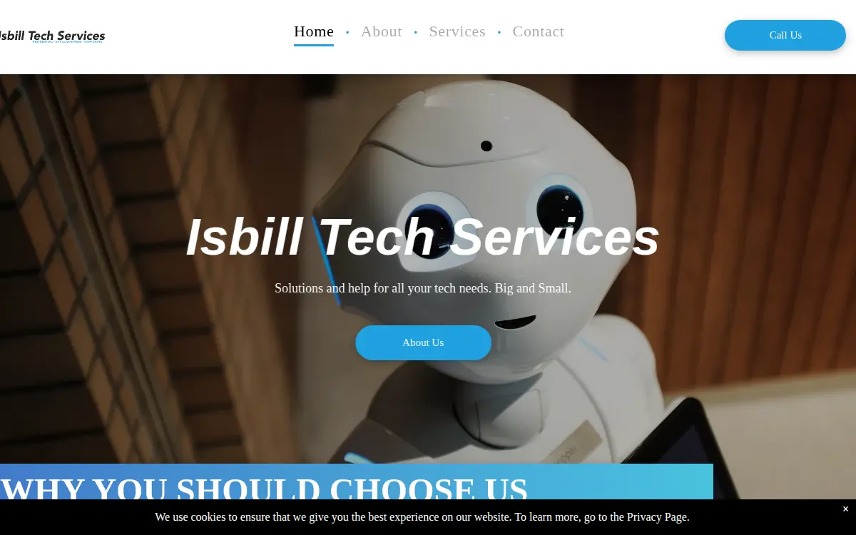 Homepage of Isbill Tech LLC