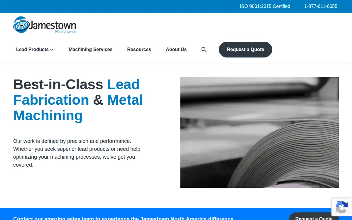 Homepage of Jamestown North America, LLC
