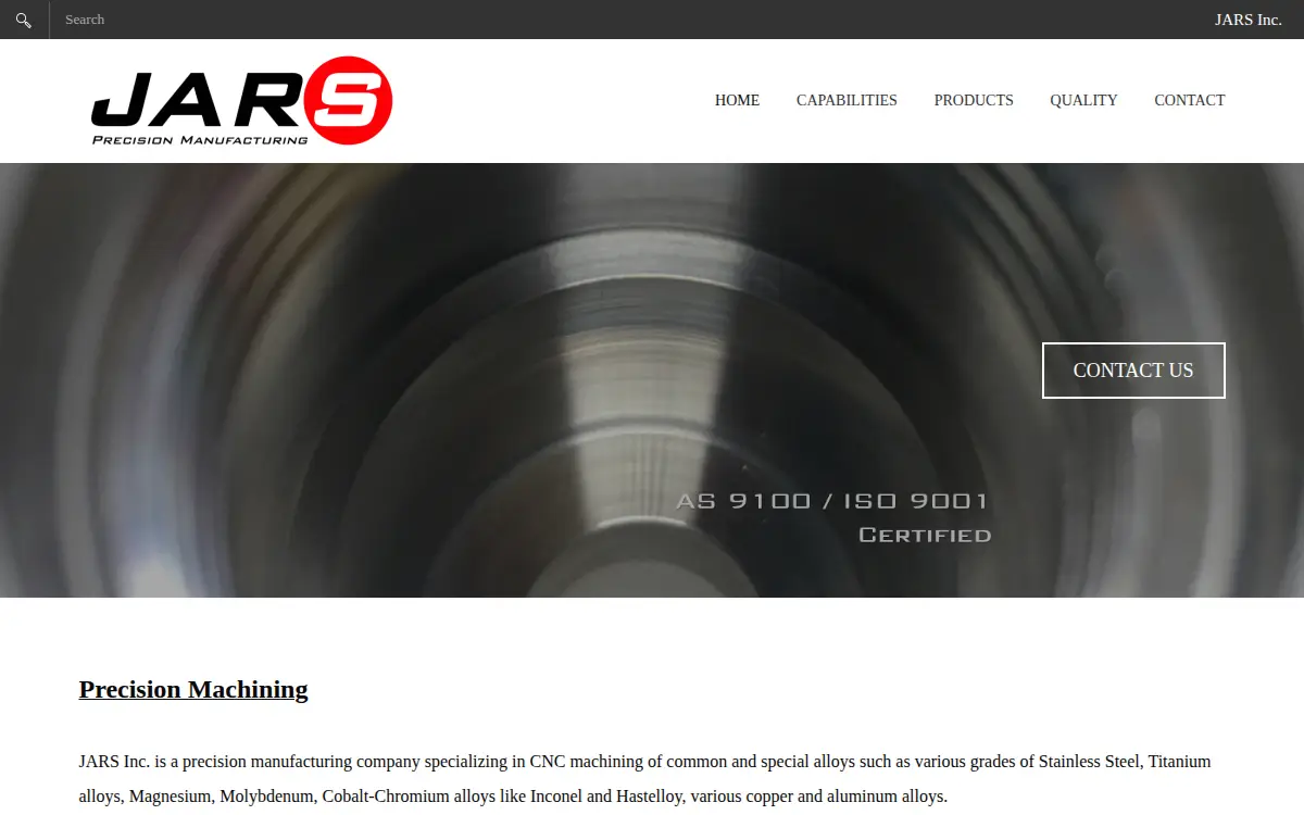 Homepage of Jars INC