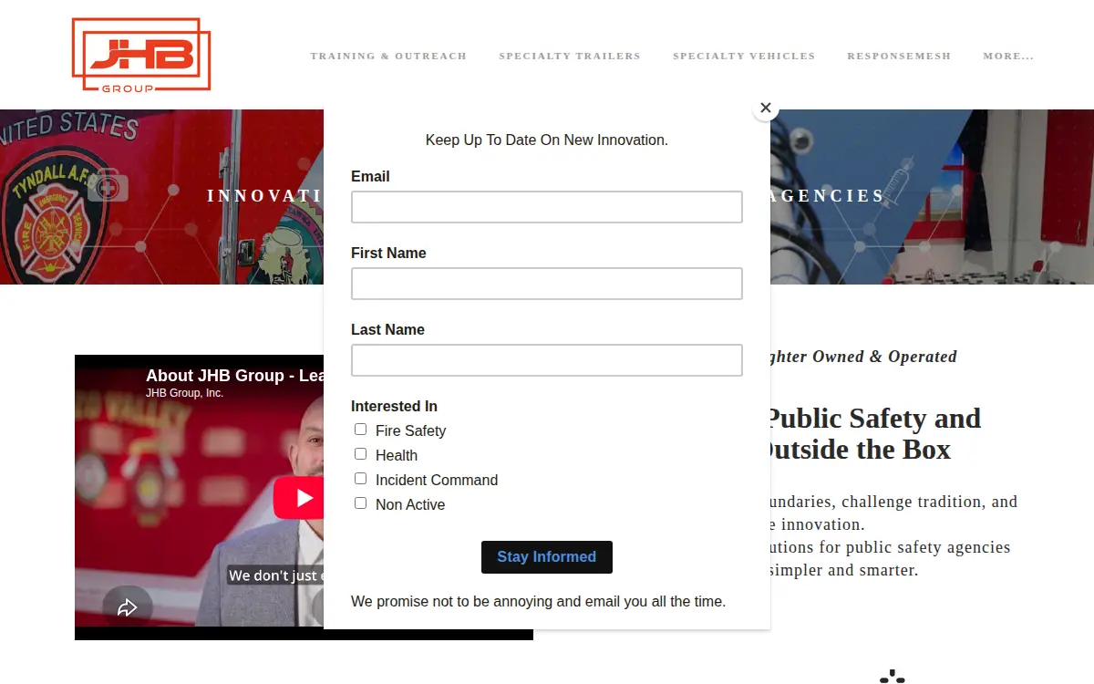 Homepage of Jhb Group INC