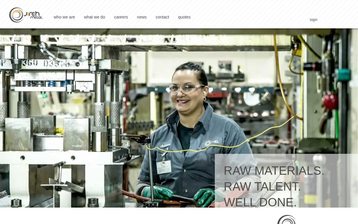 Homepage of Jireh Metal Products INC
