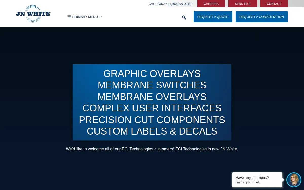 Homepage of J. N. White Associates, INC.