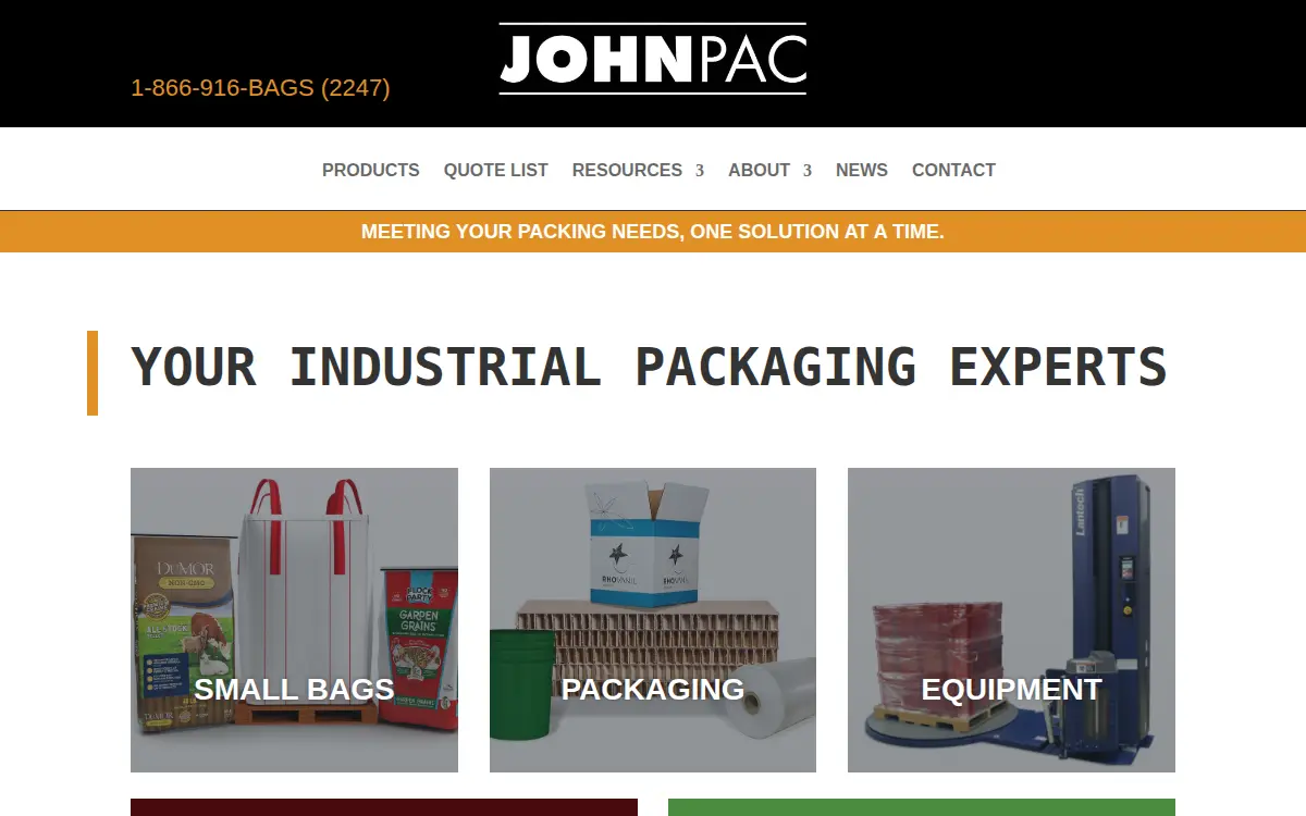 Homepage of Johnpac, LLC