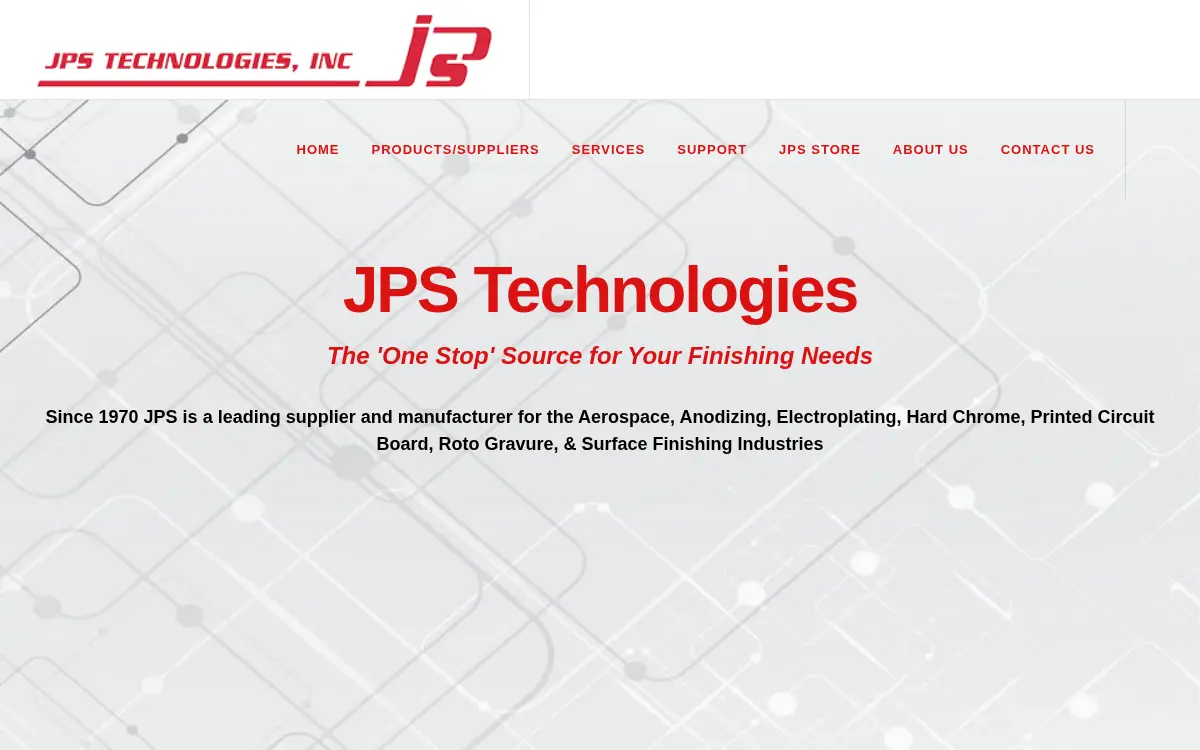 Homepage of Jps Technologies INC