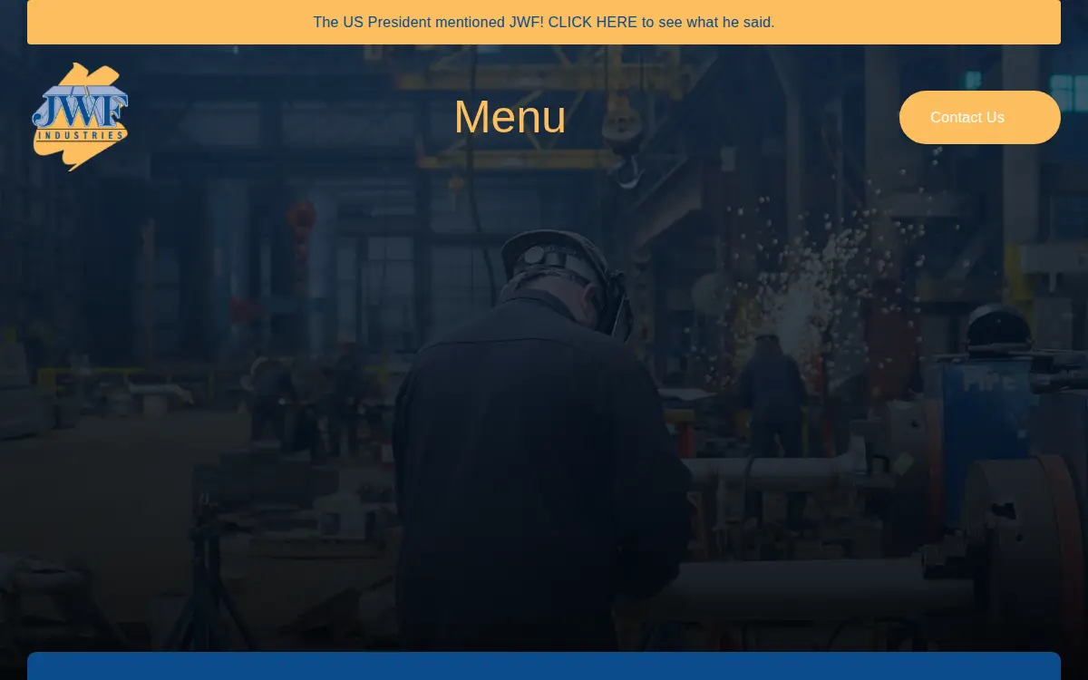 Homepage of Jwf Defense Systems, LLC