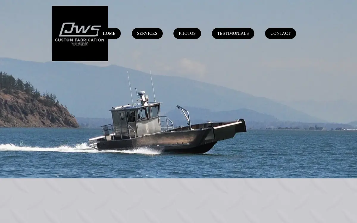 Homepage of Jws Custom Fabrication LLC