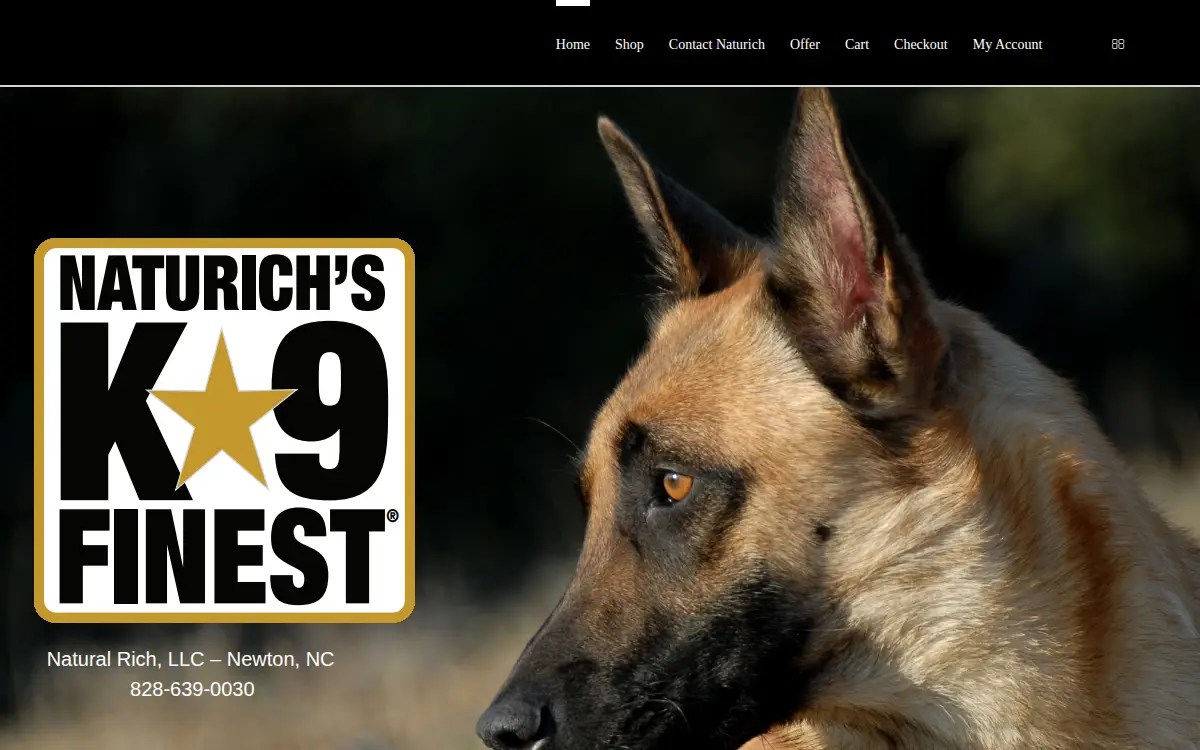 Homepage of Natural Rich LLC