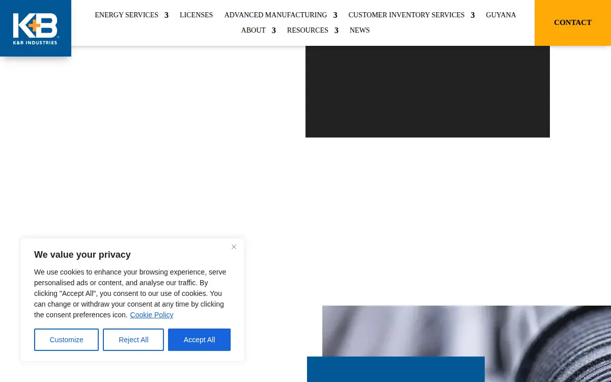 Homepage of K & B Machine Works LLC