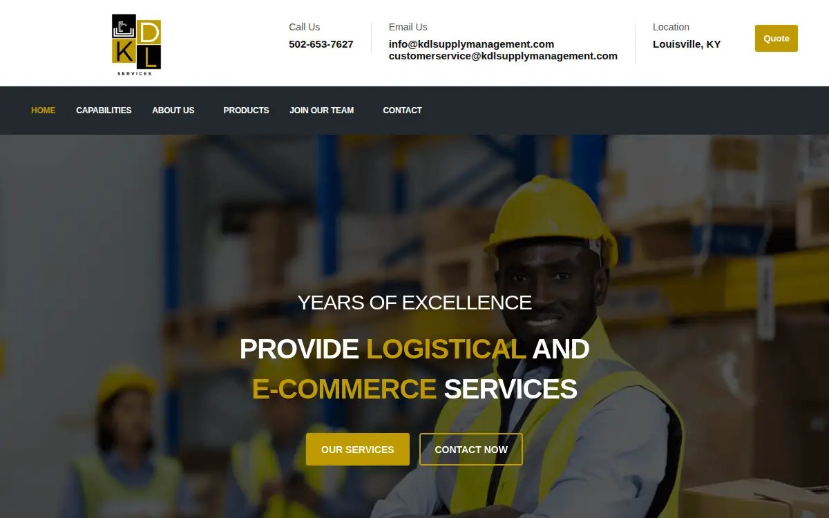 Homepage of Kdl Services LLC