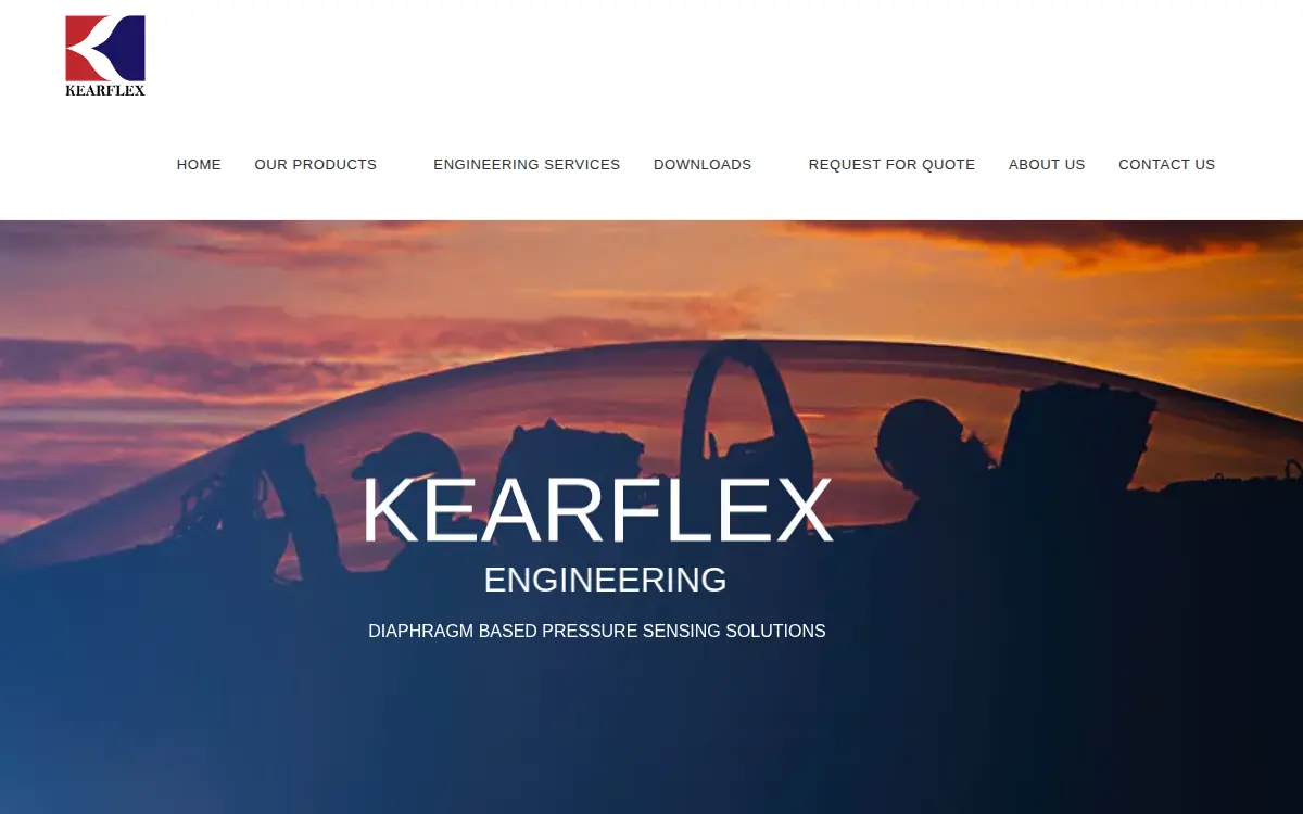 Homepage of Kearflex Engineering Company