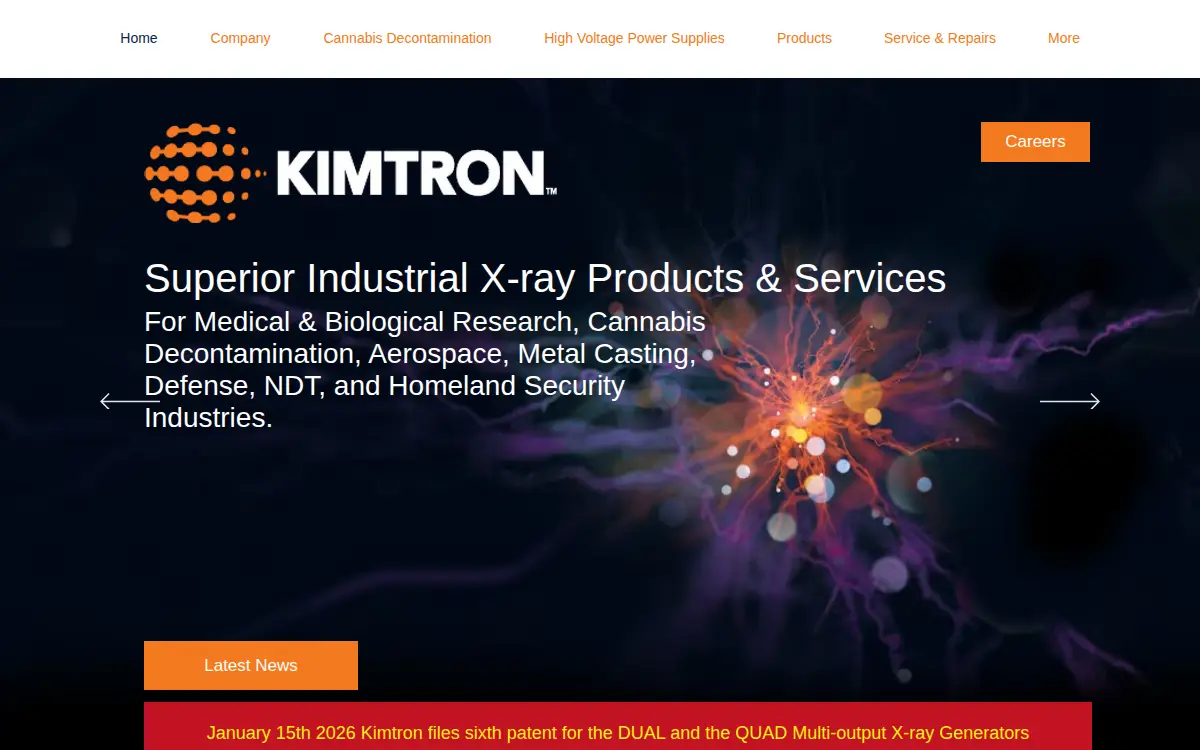 Homepage of Kimtron, INC.