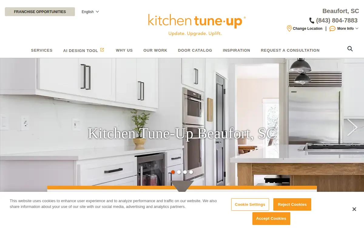 Homepage of Kitchen Tune-up, Beaufort, LLC