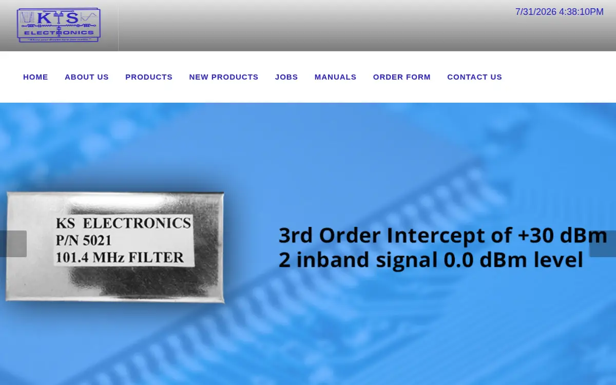 Homepage of K S Electronics, L.l.c.