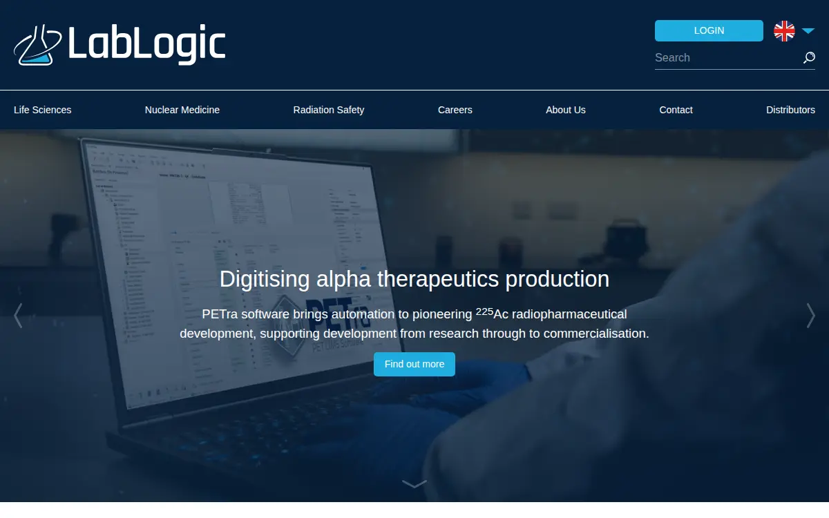 Homepage of Lablogic Systems, INC.
