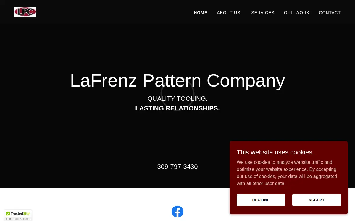 Homepage of La Frenz Pattern Company, Incorporated