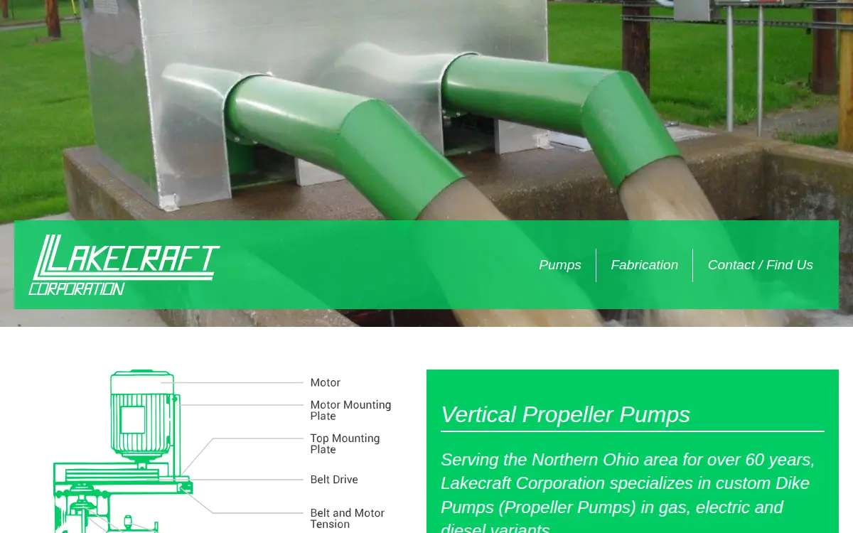 Homepage of Lakecraft, INC.
