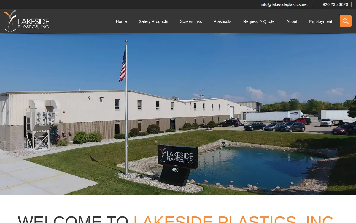 Homepage of Lakeside Plastics, INC.