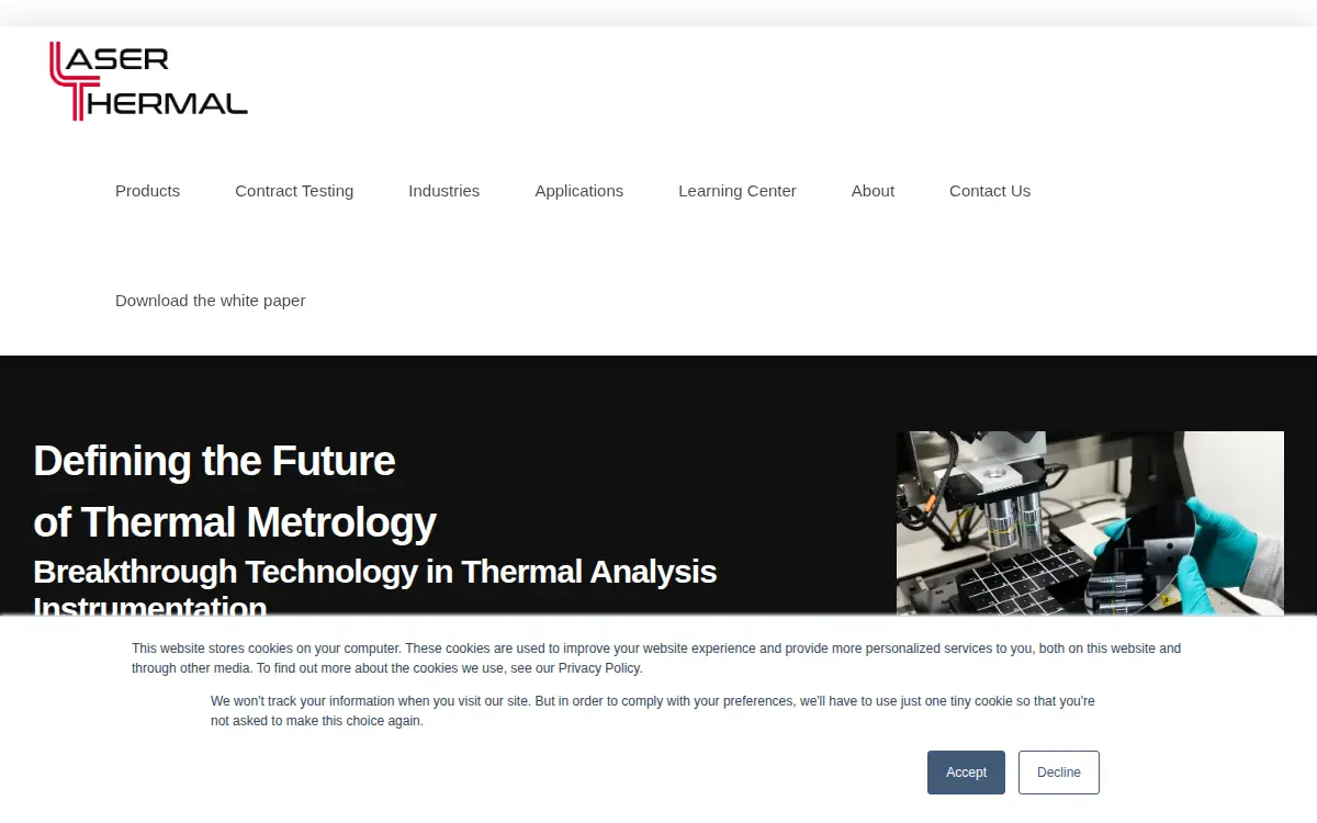 Homepage of Laser Thermal Analysis, INC