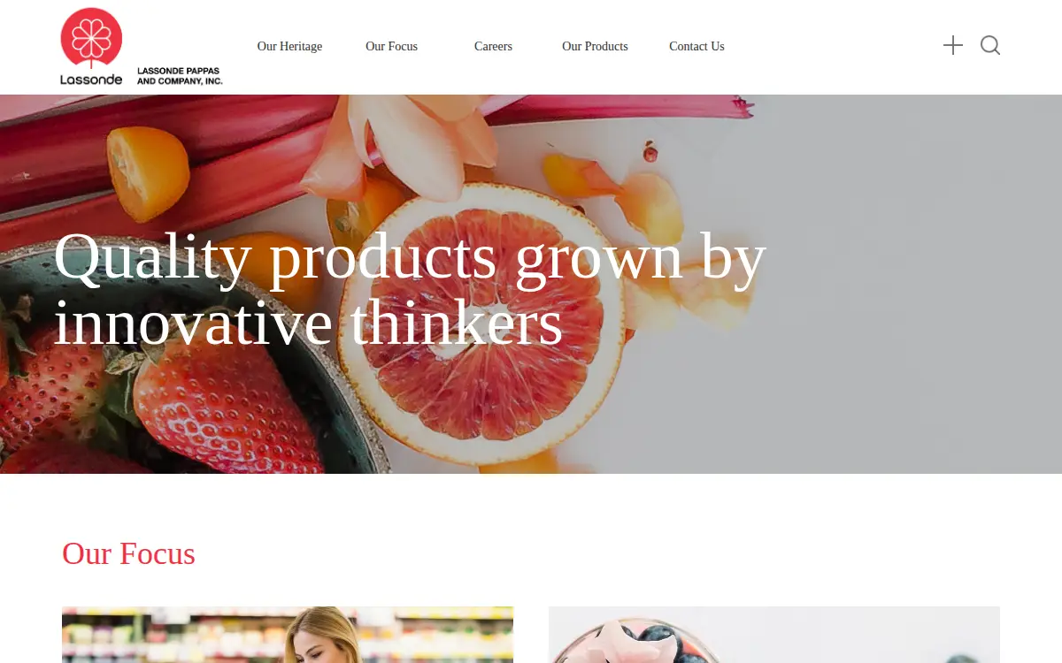 Homepage of Lassonde Pappas & CO INC
