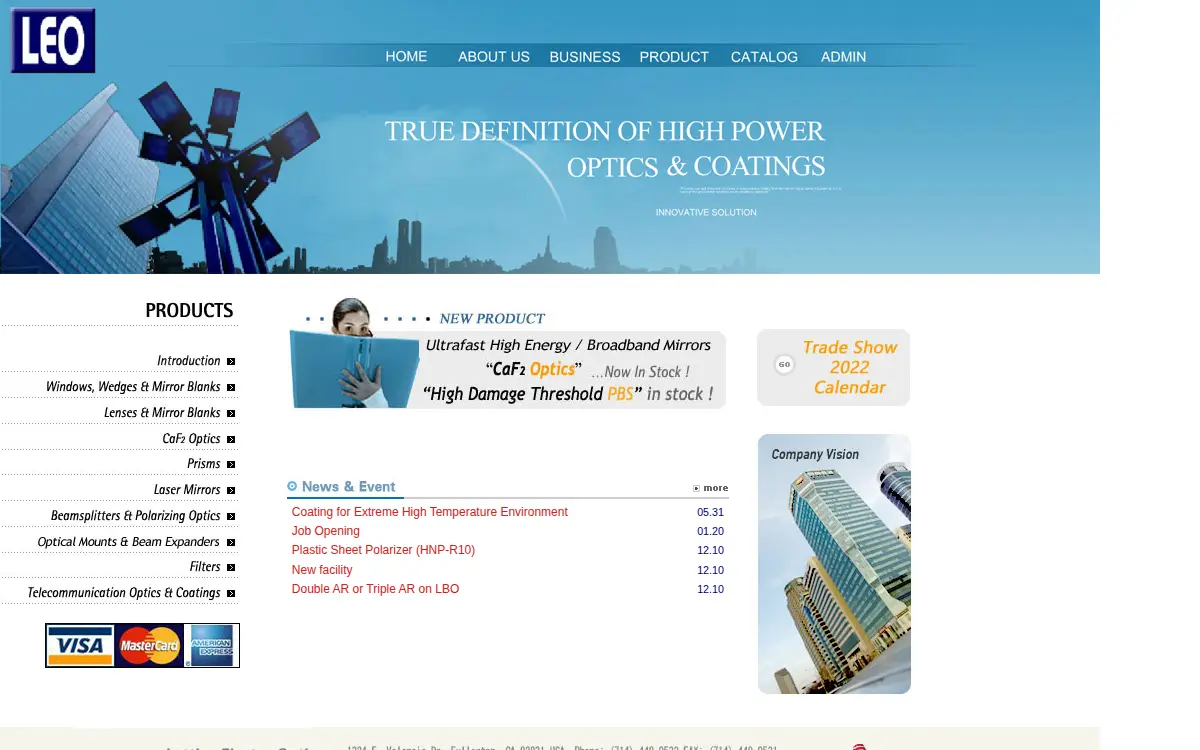 Homepage of Lattice Electro Optics, INC.