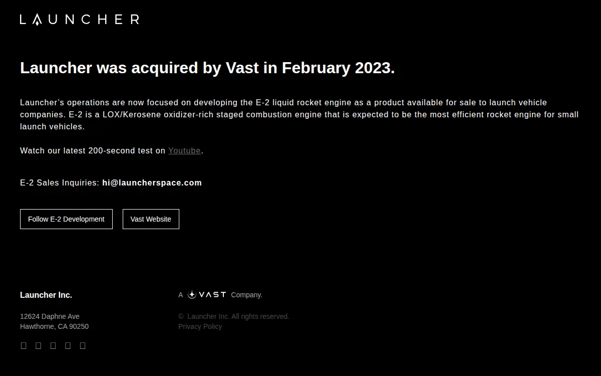 Homepage of Launcher INC