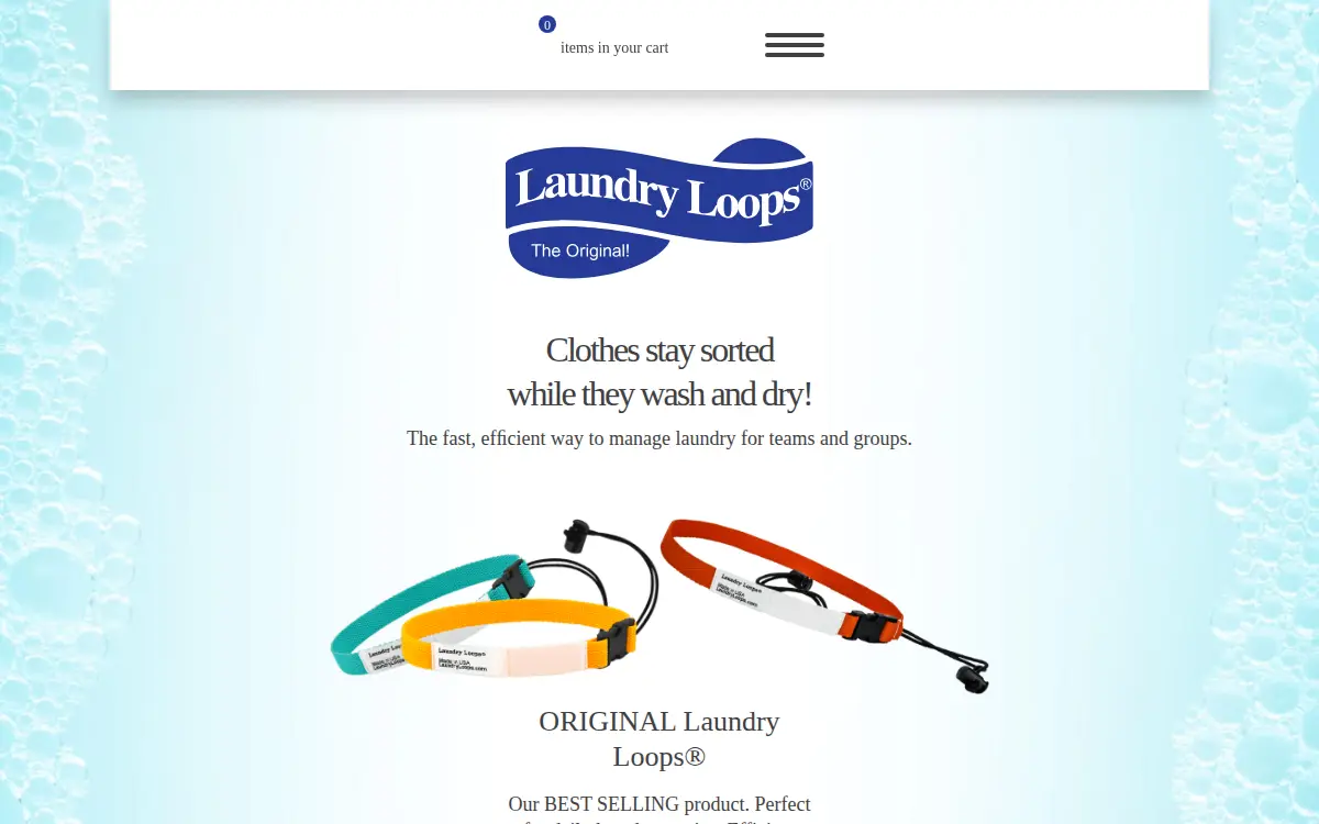 Homepage of Laundry Loops INC