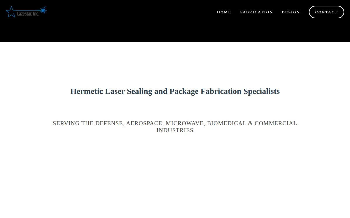 Homepage of Lazestar, INC.