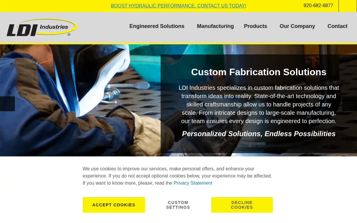 Homepage of Ldi Industries, INC.