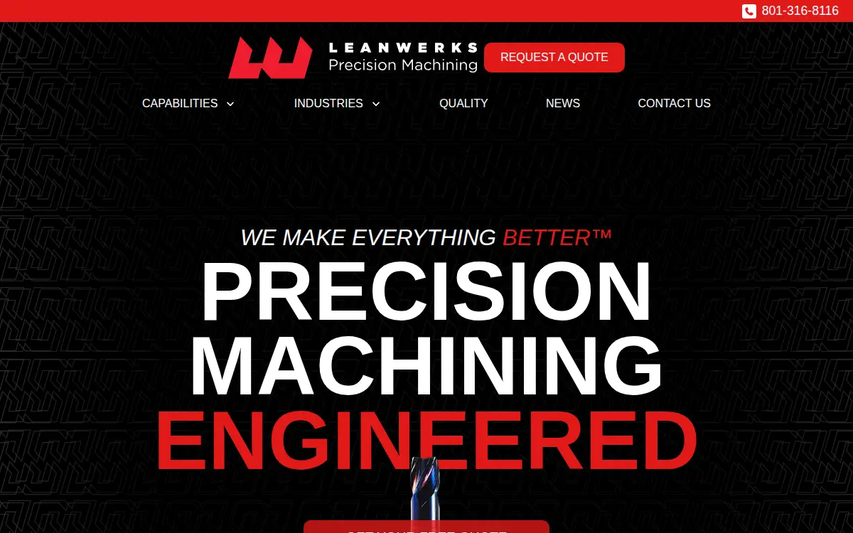 Homepage of Leanwerks LLC