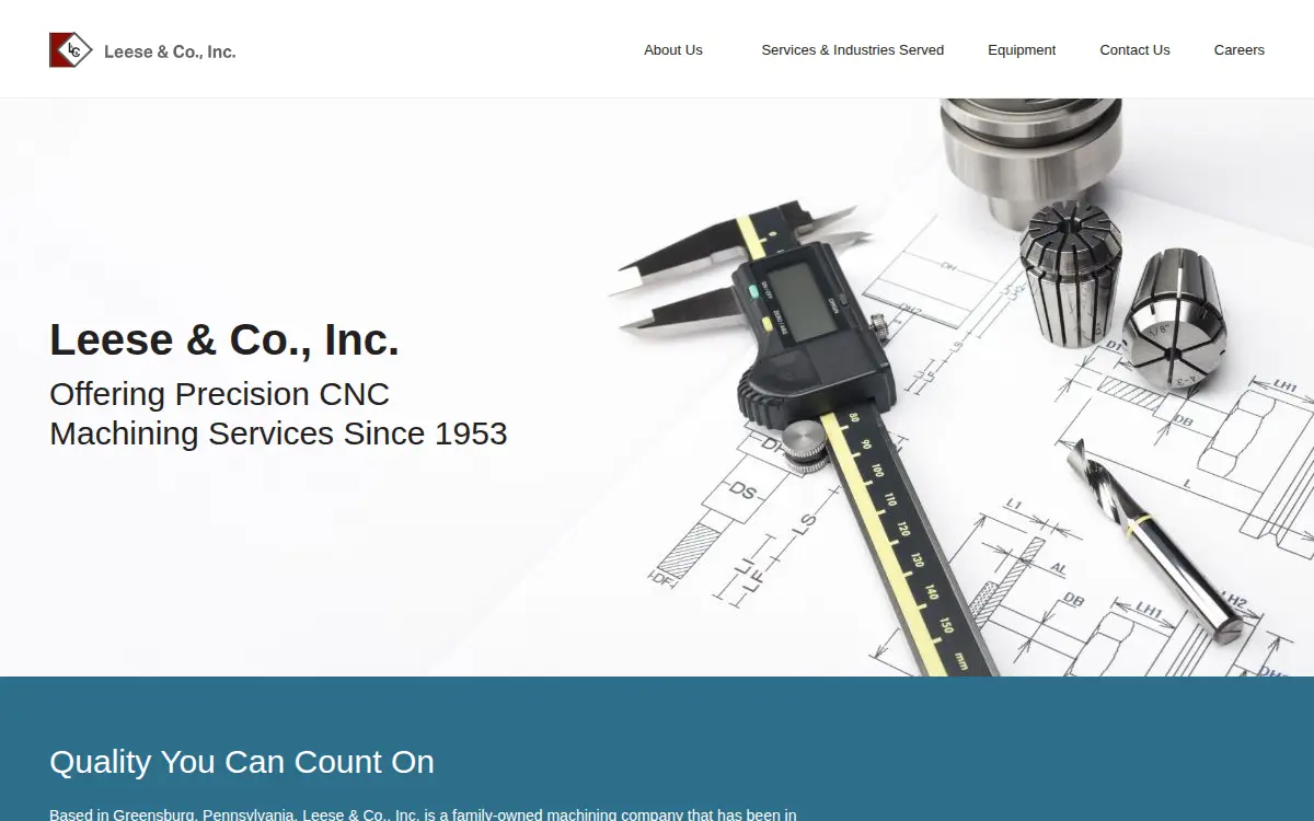Homepage of Leese & CO INC