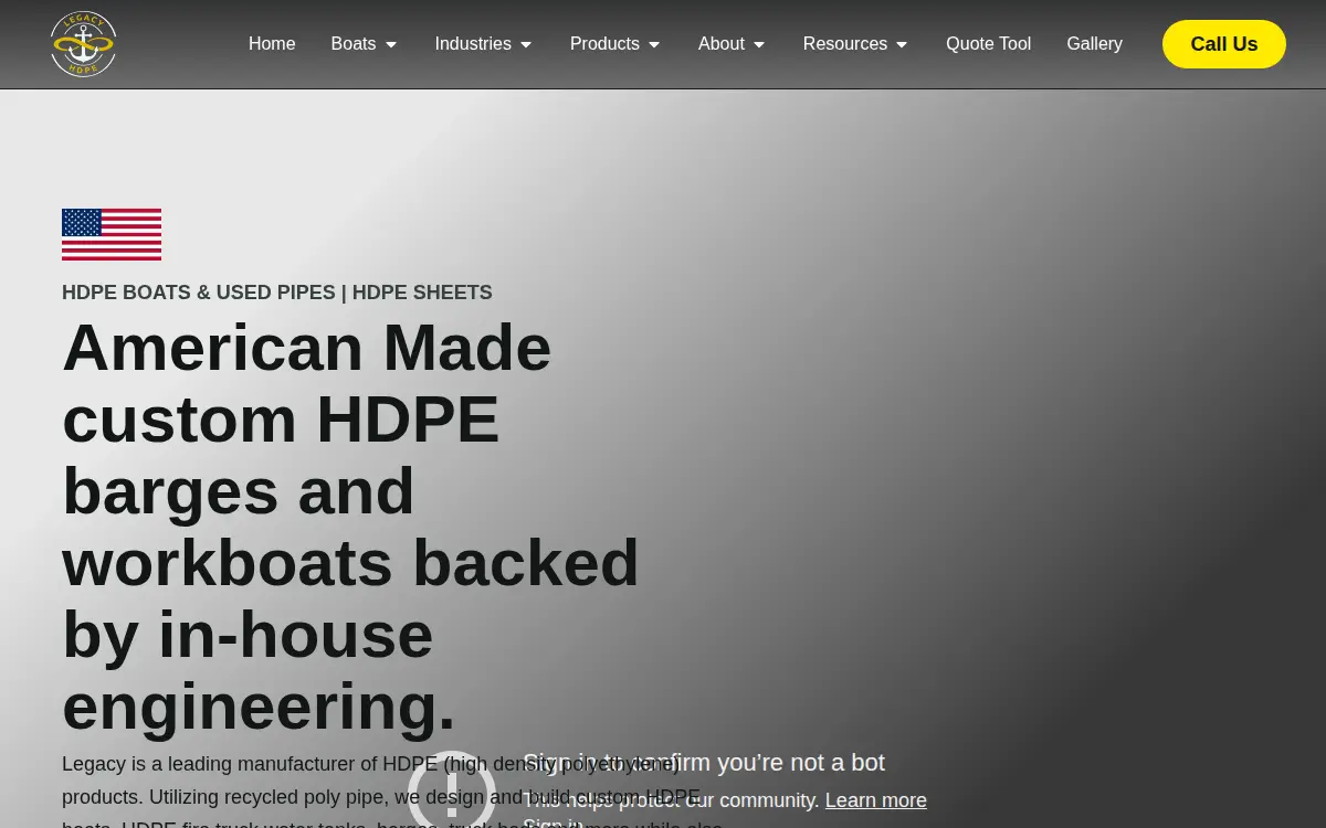Homepage of Legacy Innovations LLC