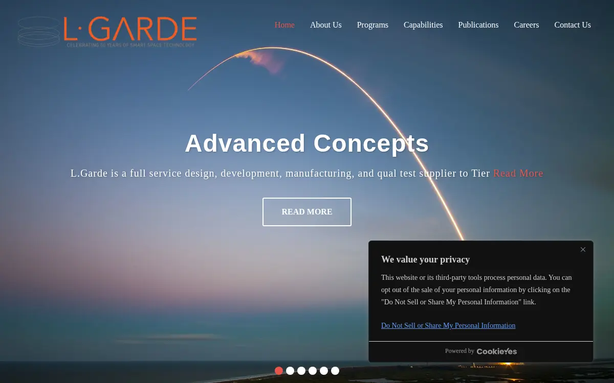 Homepage of L'garde, INC.