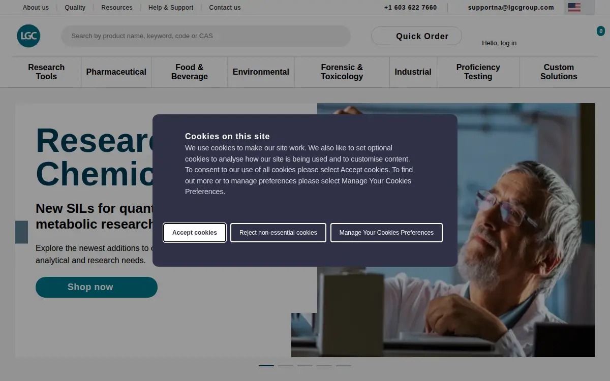 Homepage of Organic Standard Solutions International LLC