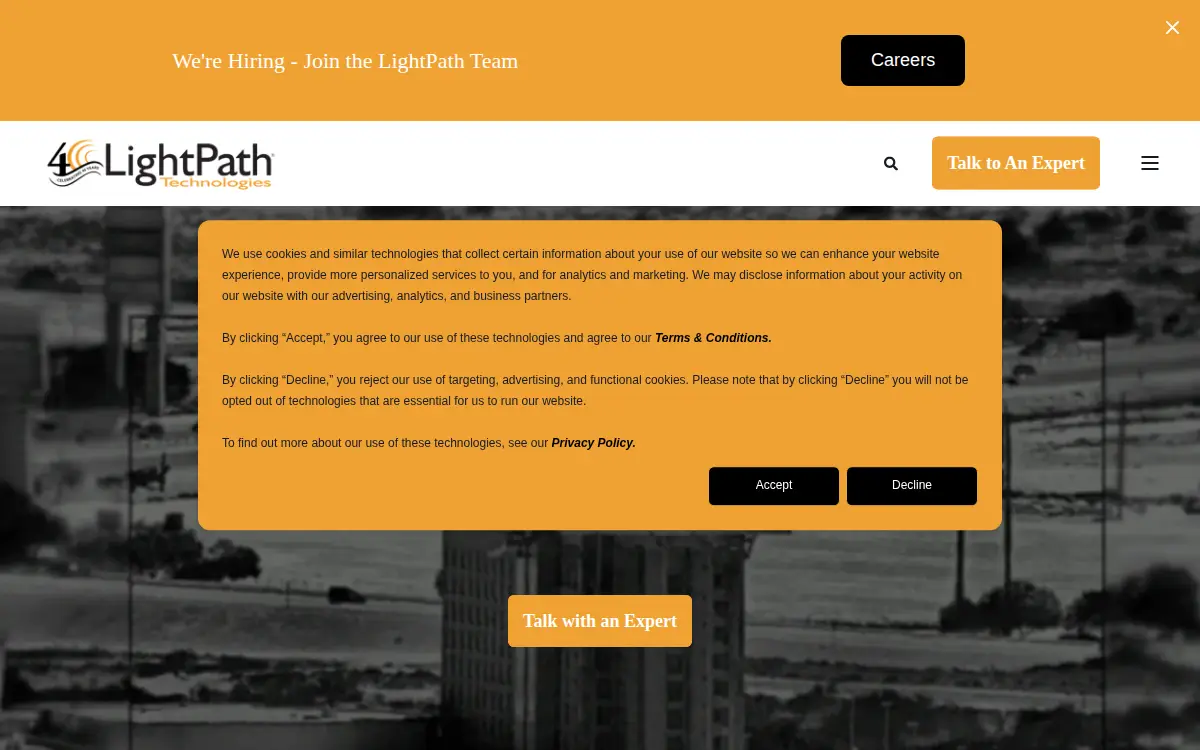 Homepage of Amorphous Materials, LLC