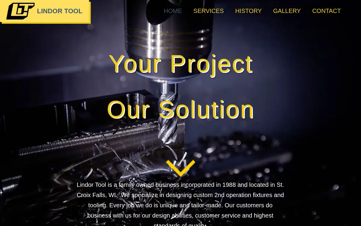 Homepage of Lindor Tool, INC