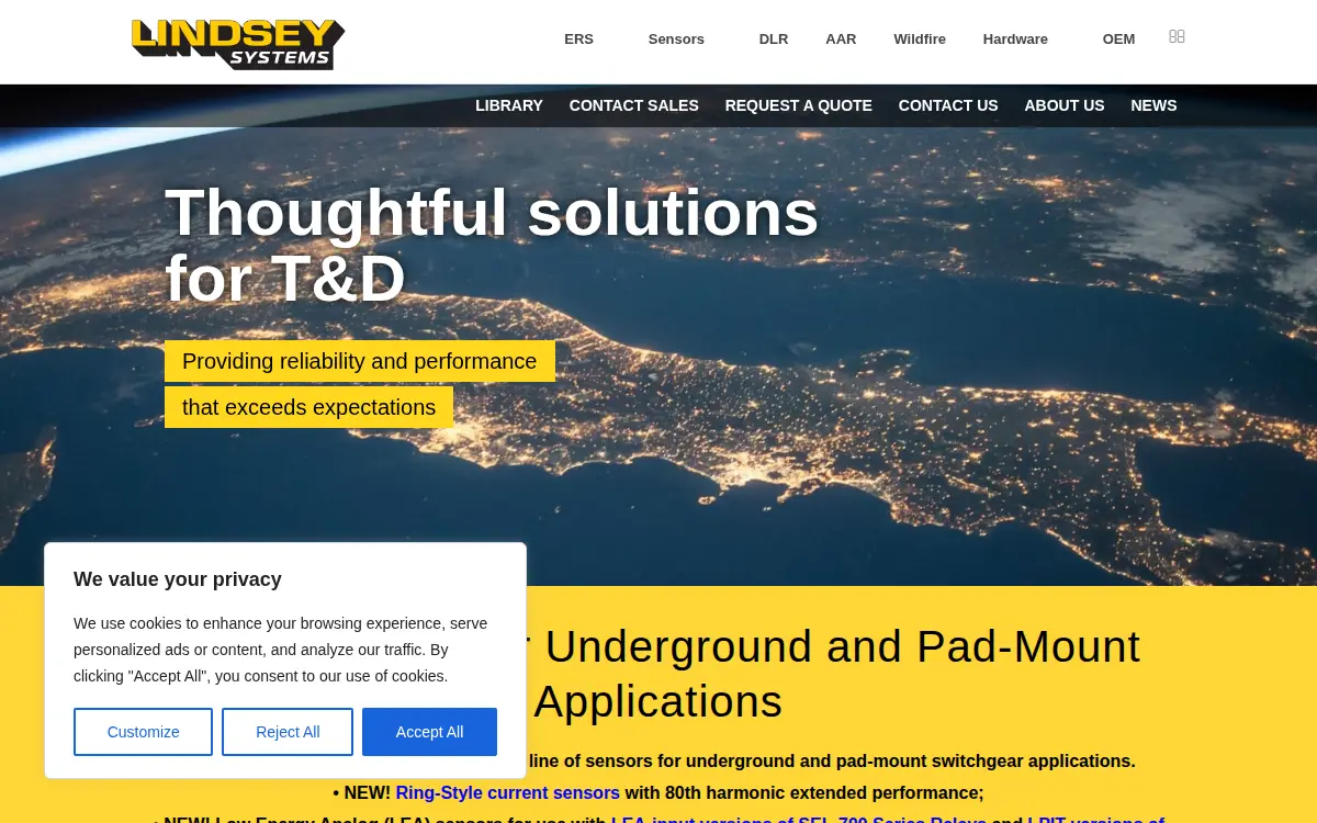 Homepage of Lindsey Manufacturing CO