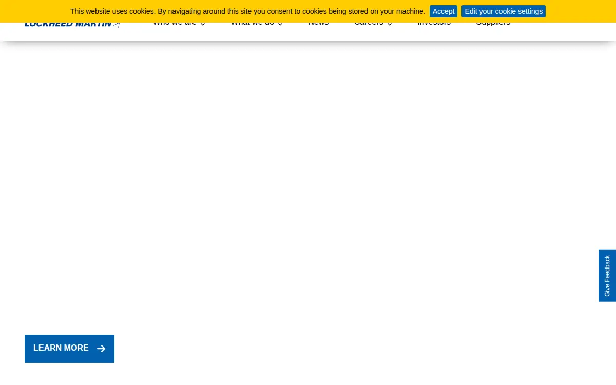 Homepage of Lockheed Martin CORP