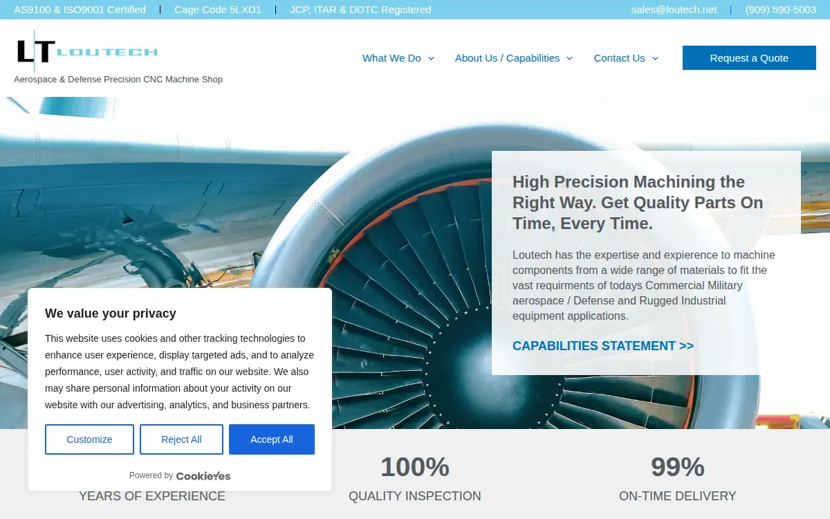 Homepage of Loutech LLC