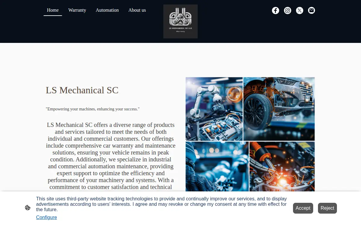 Homepage of Ls Mechanical Sc LLC