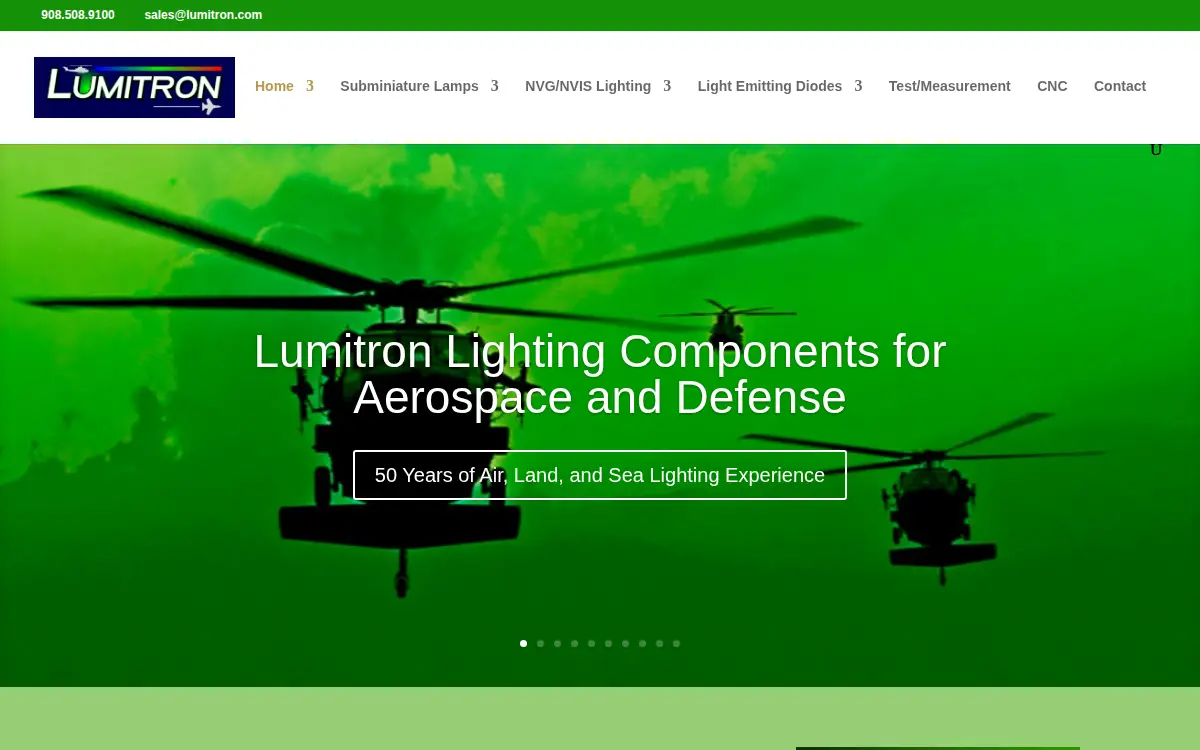 Homepage of Lumitron CORP.