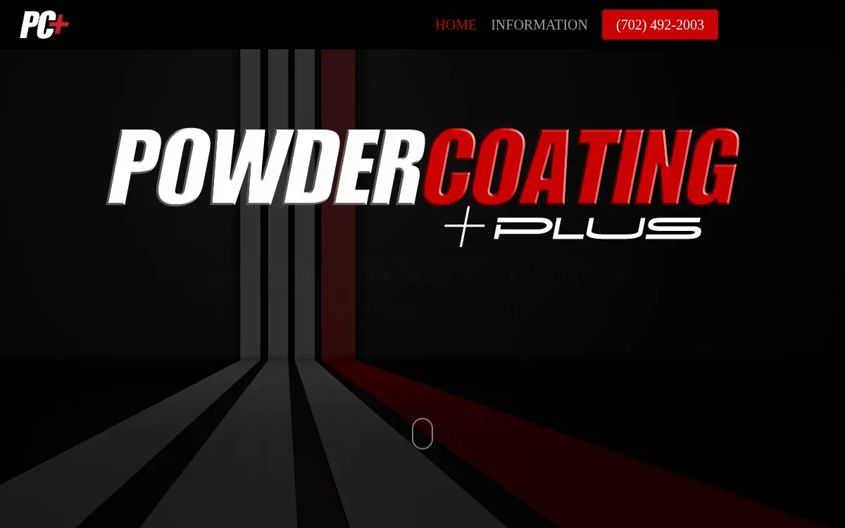 Homepage of Powder Coating Plus, INC.