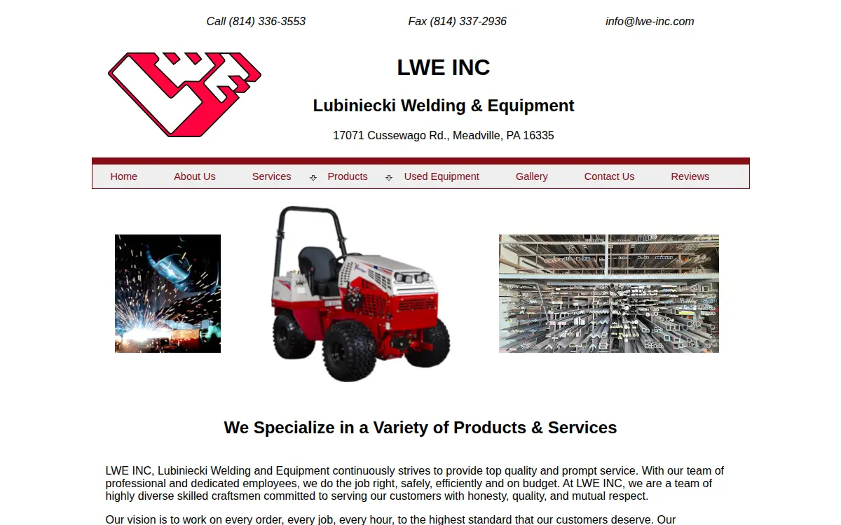 Homepage of Lwe, INC