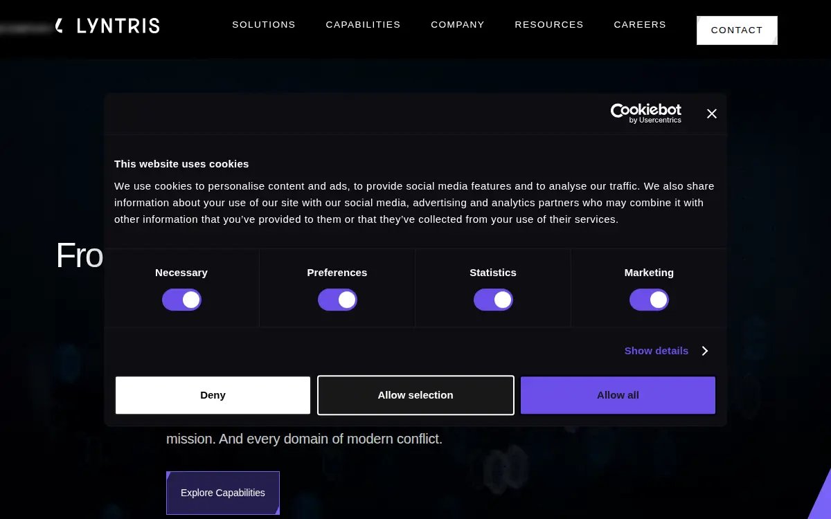 Homepage of Products Support, LLC