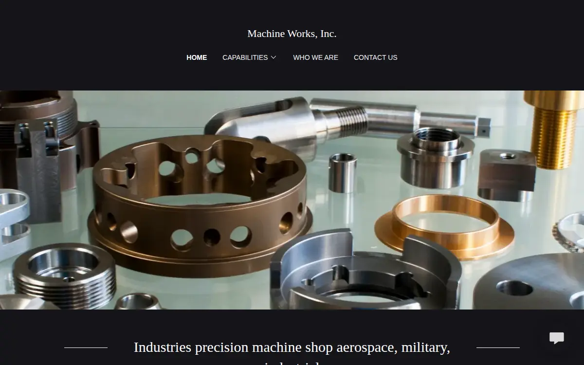 Homepage of Machine Works, INC