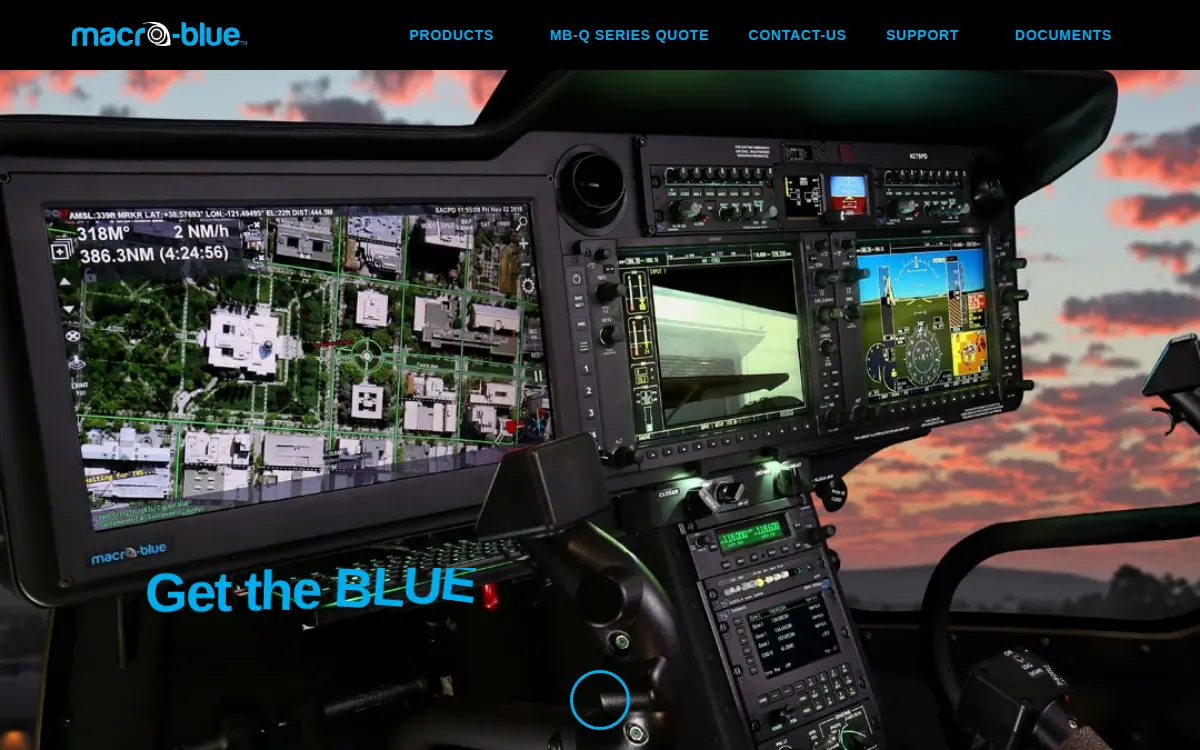 Homepage of Macro-blue INC