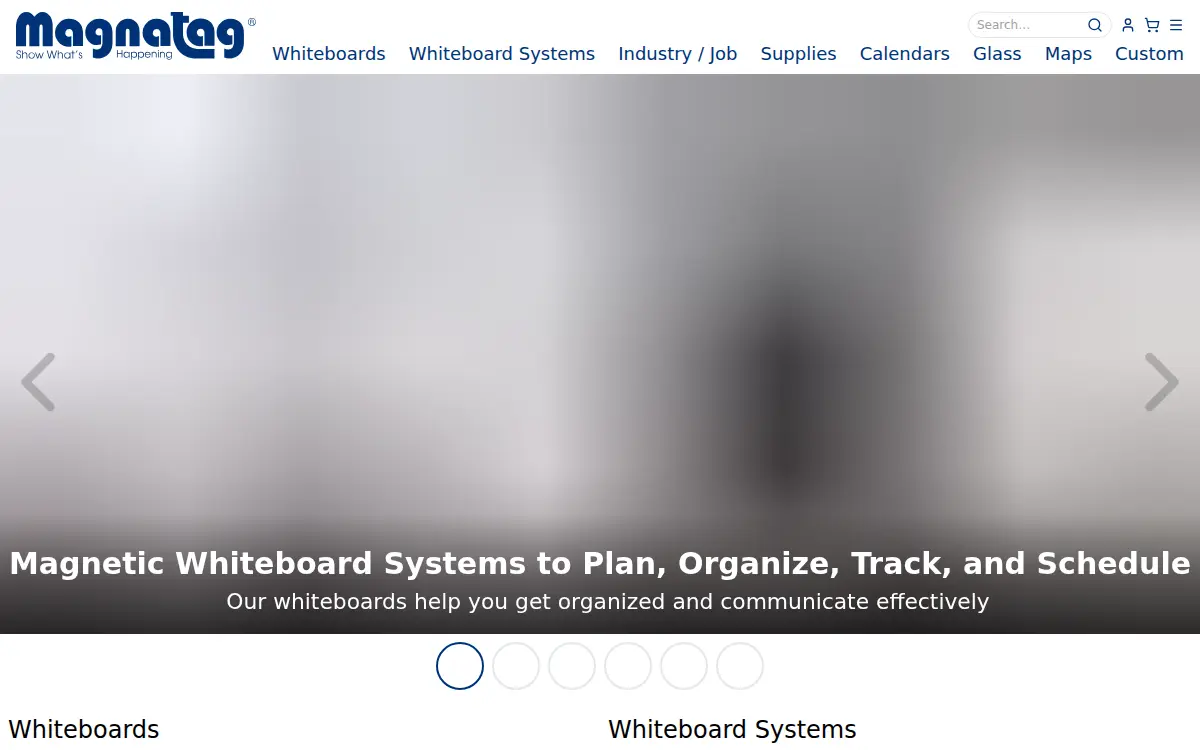 Homepage of Magnatag INC.