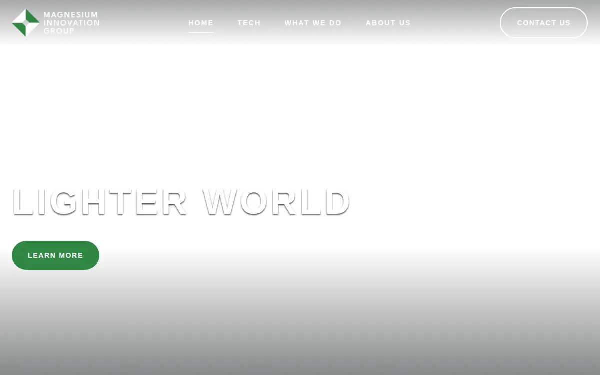 Homepage of Magnesium Innovations Group INC