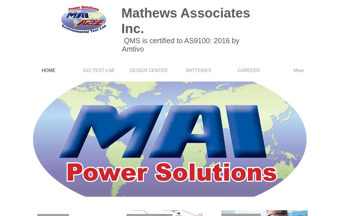 Homepage of Mathews Associates INC